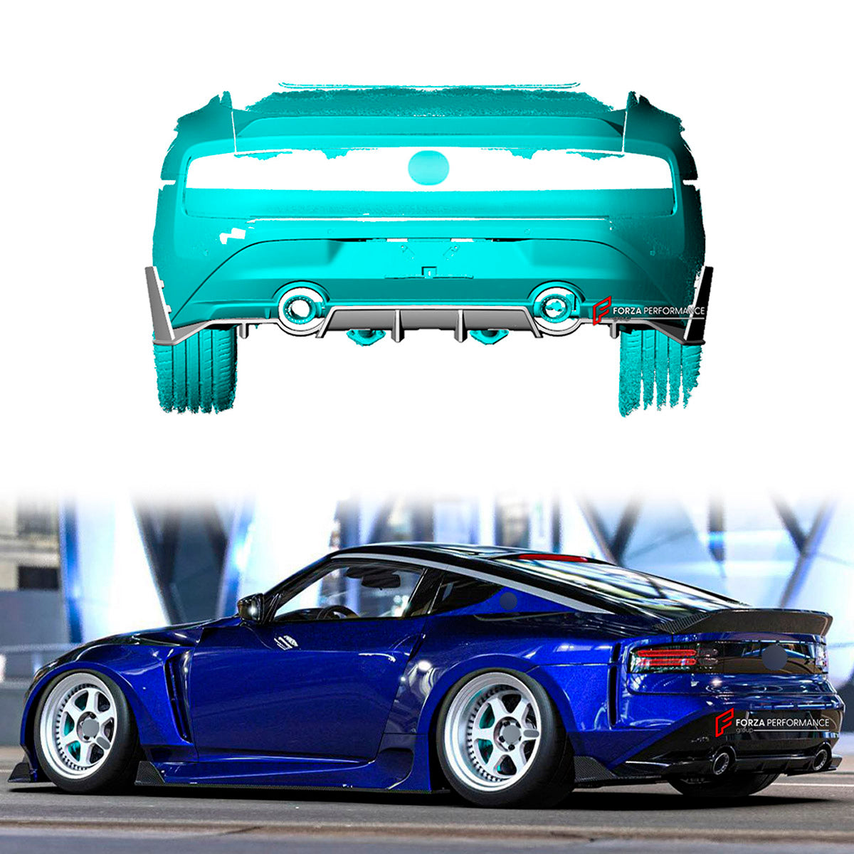 CARBON Rear Diffuser for Nissan Z 400Z 2022+
Set includes:

Rear Diffuser
Material: Carbon

NOTE: Professional installation is required.