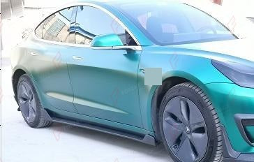 CARBON SIDE SKIRTS for TESLA MODEL 3 2017 - 2023