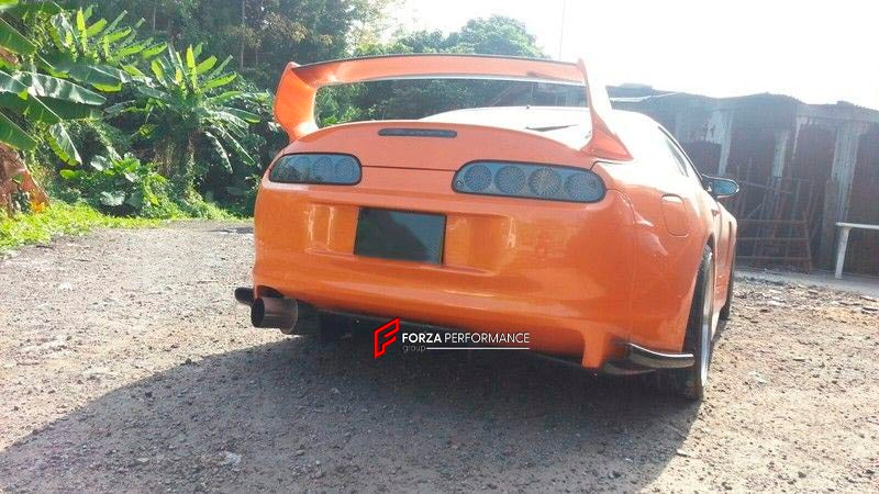 CARBON REAR DIFFUSER for TOYOTA SUPRA A80 JZA80 1993 - 2002

Set includes:
Rear Diffuser

Material: Carbon

NOTE: Professional installation is required.