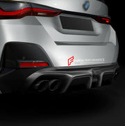 CARBON REAR DIFFUSER REAR SPOILER for BMW 4 SERIES G26 GRAN COUPE M440i 430i XDRIVE 2020 - 2024 FORZA PERFORMANCE Custom fit Dry Carbon Achen Cybe Achencybe Design Style
Set includes:

Rear Diffuser (split design or modular dual-exhaust design — your choice)
Rear Spoiler
Material: Carbon

NOTE: Professional installation is required.