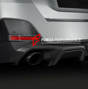 CARBON REAR DIFFUSER REAR SPOILER for BMW 4 SERIES G26 GRAN COUPE M440i 430i XDRIVE 2020 - 2024 FORZA PERFORMANCE Custom fit Dry Carbon Achen Cybe Achencybe Design Style
Set includes:

Rear Diffuser (split design or modular dual-exhaust design — your choice)
Rear Spoiler
Material: Carbon

NOTE: Professional installation is required.