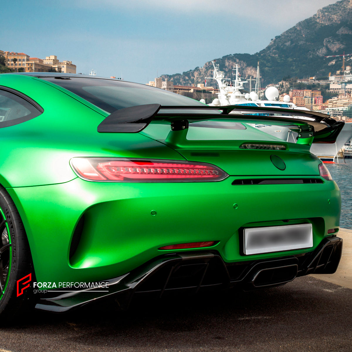 CARBON Rear Diffuser Splitters for Mercedes Benz AMG GTR 2018 - 2021
Set includes:

Rear Diffuser Splitters
Material: Carbon

NOTE: Professional installation is required.