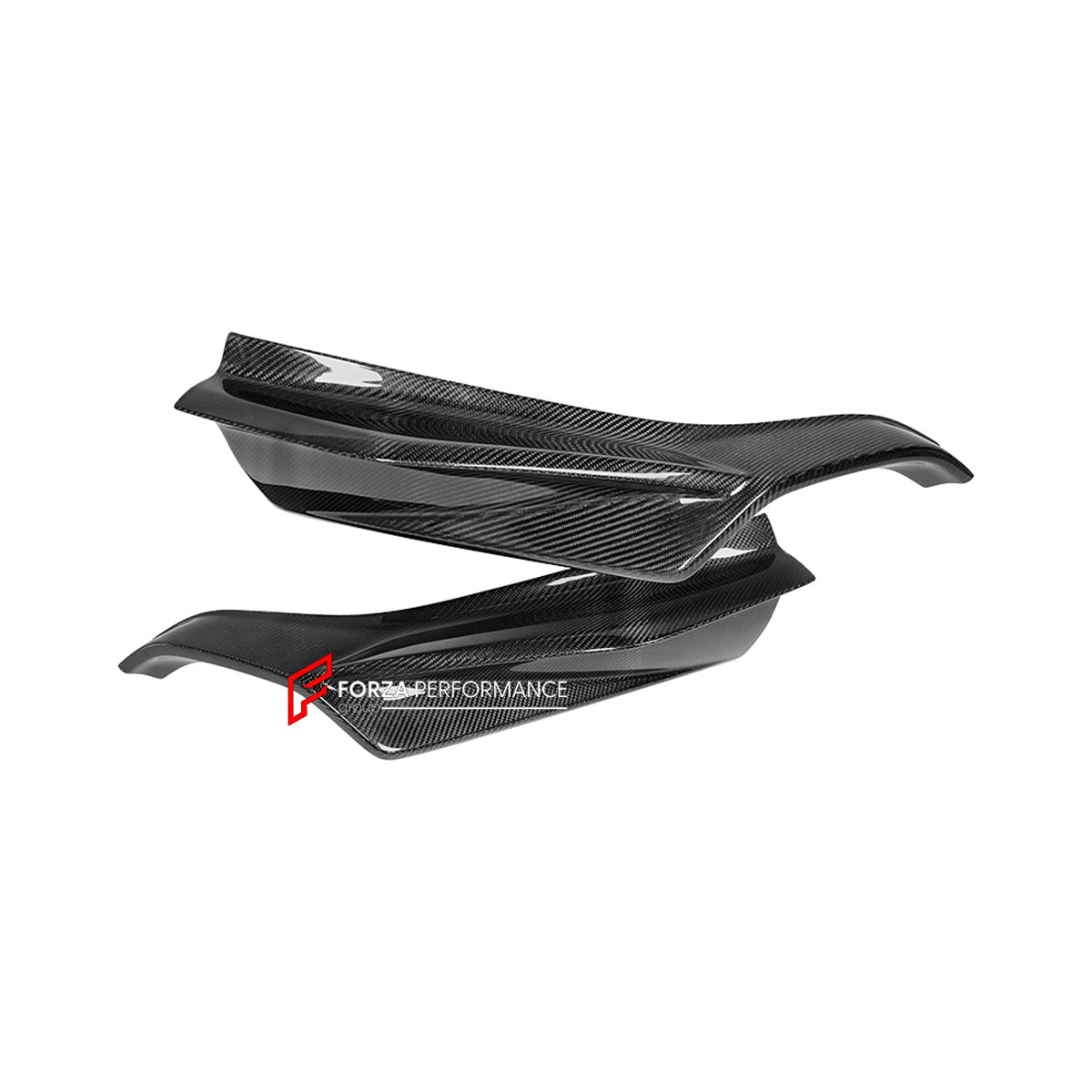 CARBON Rear Diffuser Splitters for Mercedes Benz AMG GTR 2018 - 2021
Set includes:

Rear Diffuser Splitters
Material: Carbon

NOTE: Professional installation is required.
