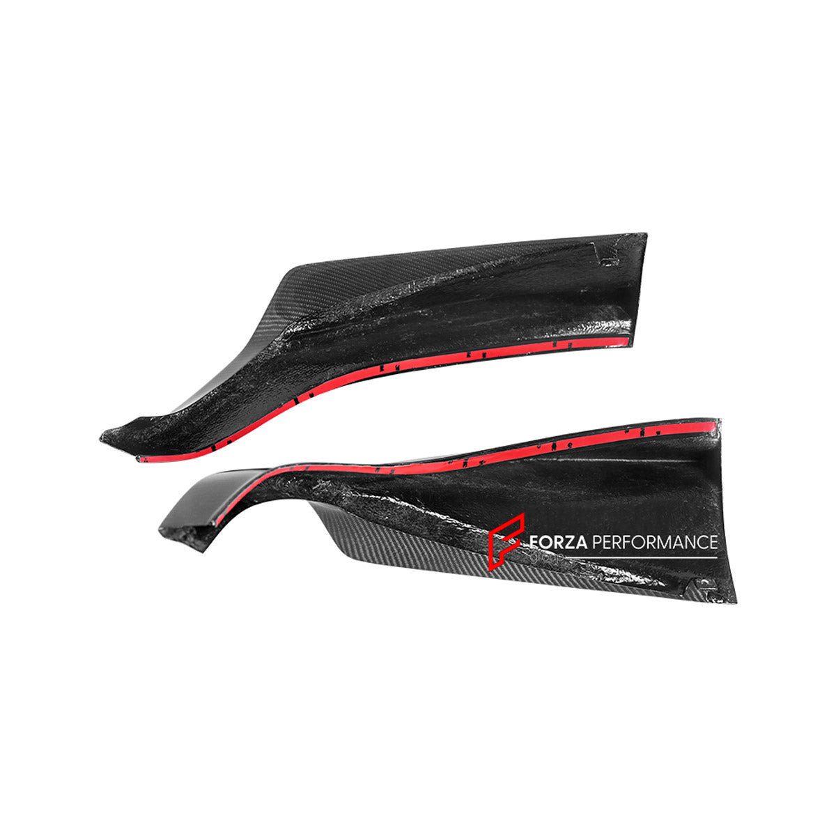 CARBON Rear Diffuser Splitters for Mercedes Benz AMG GTR 2018 - 2021
Set includes:

Rear Diffuser Splitters
Material: Carbon

NOTE: Professional installation is required.