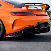 CARBON Rear Diffuser Splitters for Mercedes Benz AMG GTR 2018 - 2021
Set includes:

Rear Diffuser Splitters
Material: Carbon

NOTE: Professional installation is required.