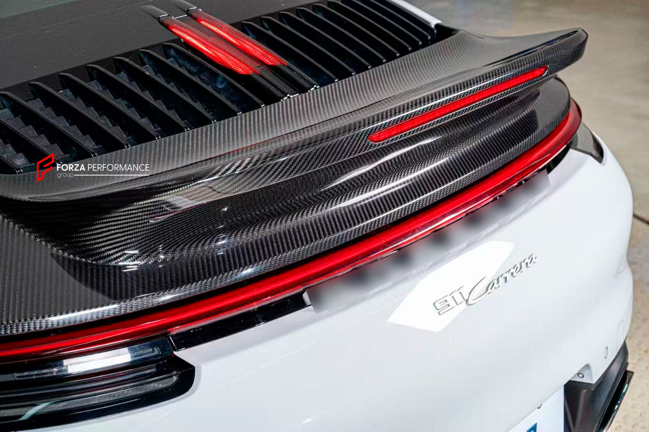 CARBON REAR DUCK TAIL SPOILER for PORSCHE 911 992.2 CARRERA 2024+

Set includes:

Rear Spoiler

Material: Carbon Fiber or Fiberglass


Note: Professional installation is required. Factory brake lights must be reused.

CONTACT US FOR PRICING