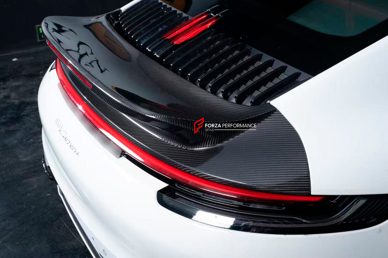 CARBON REAR DUCK TAIL SPOILER for PORSCHE 911 992.2 CARRERA 2024+

Set includes:

Rear Spoiler

Material: Carbon Fiber or Fiberglass


Note: Professional installation is required. Factory brake lights must be reused.

CONTACT US FOR PRICING