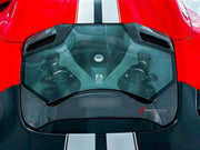 CARBON Rear Engine Hood Cover for Ferrari 488 GTB 2015 - 2020
Set includes:

Rear Engine Hood Cover
Material: Carbon

NOTE: Professional installation is required.