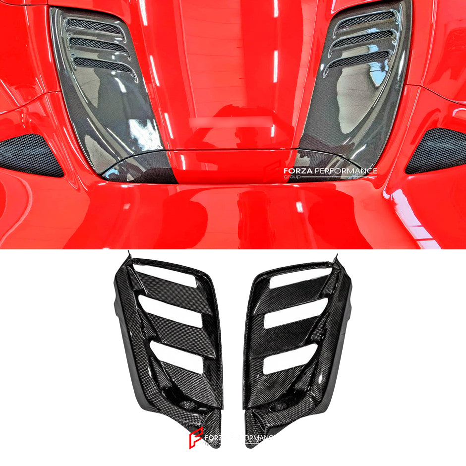 CARBON REAR ENGINE VENT COVER for FERRARI 488 SPIDER F8 2015 - 2019