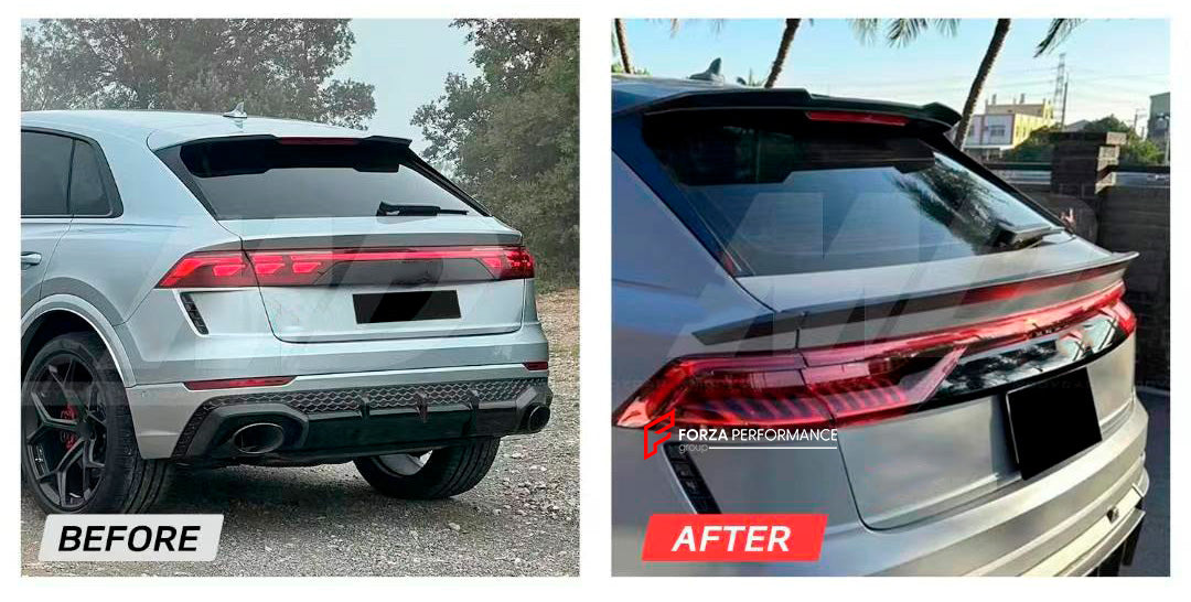 FORZA PERFORMANCE CARBON REAR MIDDLE SPOILER for AUDI RSQ8 2021+ custom ...