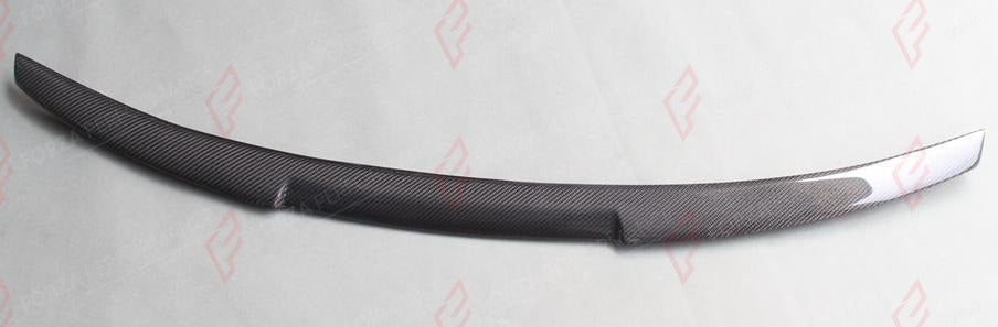 CARBON REAR SPOILER for AUDI A4 S4 RS4 B8 2008 - 2012 V Style
Set includes:

Rear Spoiler
Material: Carbon

NOTE: Add-on type - installs over the original part. Professional installation is required.