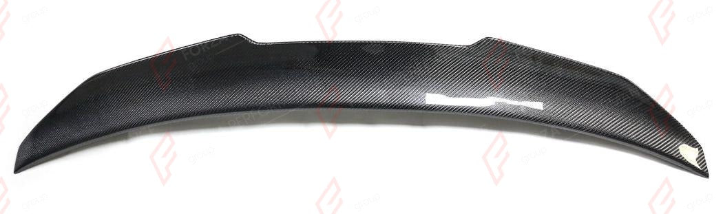 CARBON REAR SPOILER for AUDI A4 S4 RS4 B8 2008 - 2012 Psm Style
Set includes:

Rear Spoiler
Material: Carbon

NOTE: Add-on type - installs over the original part. Professional installation is required.