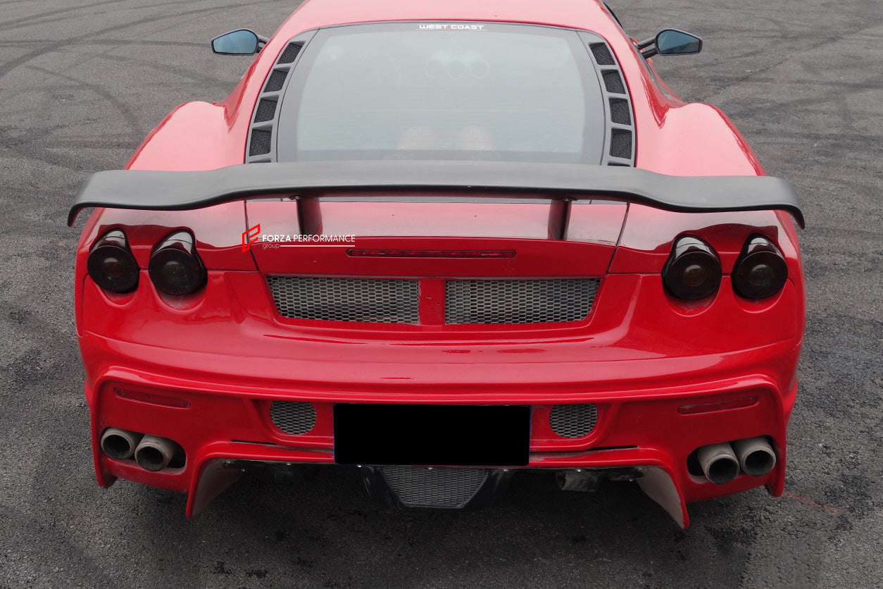 CARBON REAR SPOILER for FERRARI F430 2004 - 2009

Set includes:

Rear Spoiler

Material: Carbon fiber

NOTE: Professional installation is required.