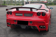 CARBON REAR SPOILER for FERRARI F430 2004 - 2009

Set includes:

Rear Spoiler

Material: Carbon fiber

NOTE: Professional installation is required.