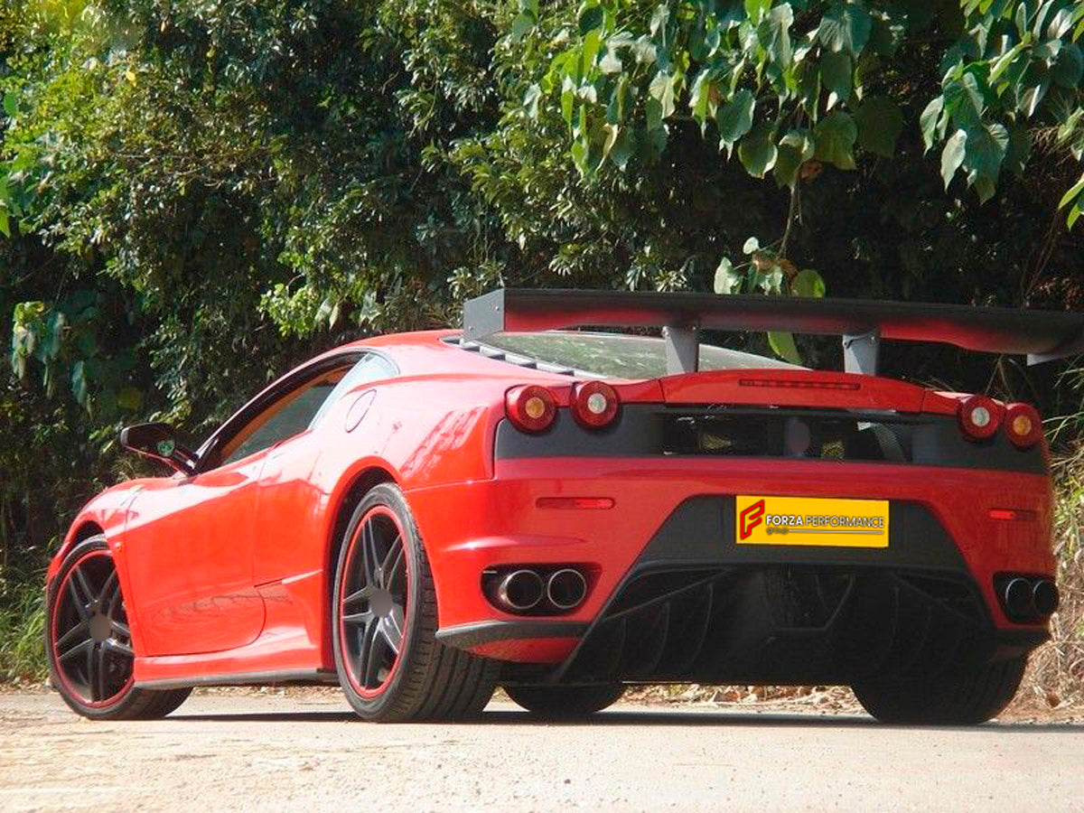 Carbon Rear Spoiler Wing for Ferrari F430
Set includes:

Rear Spoiler Wing
Material: Carbon

NOTE: Professional installation is required.