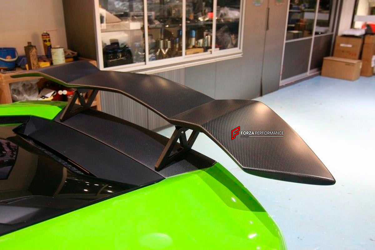 Carbon Rear Spoiler Wing for Lamborghini Huracan LP580 LP610 2014 - 2019
Set includes:

Rear Spoiler Wing
Material: Carbon

NOTE: Professional installation is required.