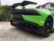 Carbon Rear Spoiler Wing for Lamborghini Huracan LP580 LP610
Set includes:

Rear Spoiler Wing
Material: Carbon

NOTE: Professional installation is required.