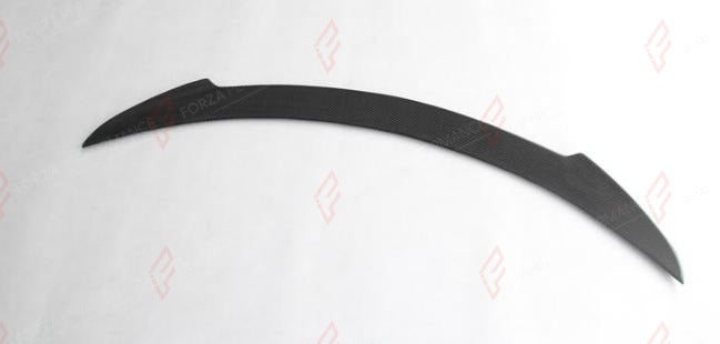 CARBON REAR SPOILER for TESLA MODEL S 2016 - 2020 R1 Style
Set includes:

Rear Spoiler
Material: Carbon + FRP

NOTE: Add-on type - installs over the original part. Professional installation is required.