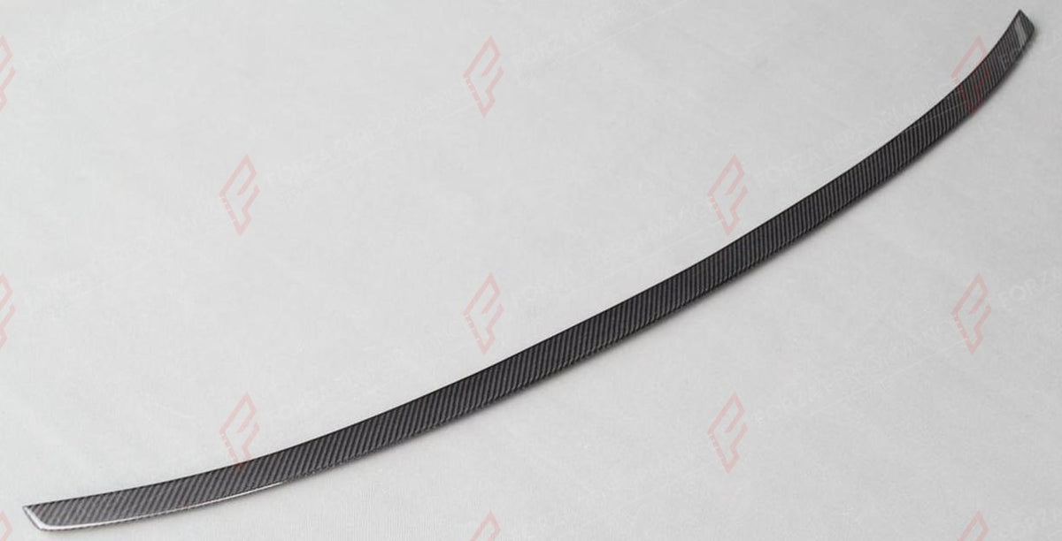 CARBON REAR SPOILER S6 STYLE for AUDI A6 S6 RS6 C7 2012 - 2018
Set includes:

Rear Spoiler
Material: Carbon

NOTE: Add-on type - installs over the original part. Professional installation is required.