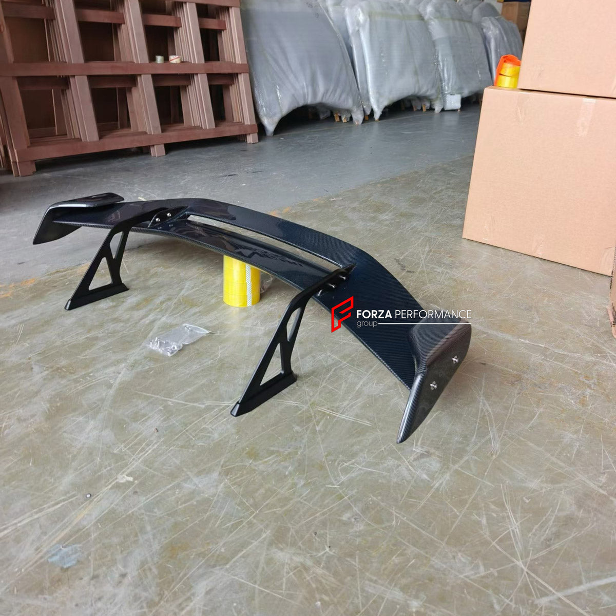 CARBON REAR SPOILER WING for BMW M2 G87 M3 G80 M4 G82 2020+ FORZA PERFORMANCE custom fit Adro Style

Set includes:
Rear Spoiler Wing

Material: Carbon

NOTE: Professional installation is required.