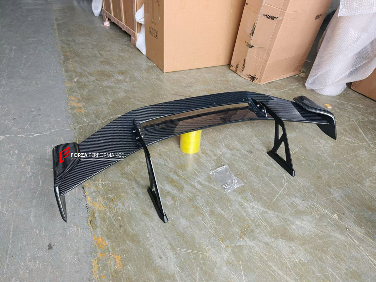CARBON REAR SPOILER WING for BMW M2 G87 M3 G80 M4 G82 2020+ FORZA PERFORMANCE custom fit Adro Style

Set includes:
Rear Spoiler Wing

Material: Carbon

NOTE: Professional installation is required.