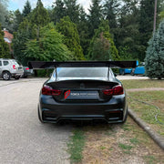 CARBON REAR SPOILER WING for BMW M2 G87 M4 F82 G82 2014+ FORZA PERFORMANCE custom fit GT3 Style

Set includes:
Rear Spoiler Wing

Material: Carbon

NOTE: Professional installation is required.