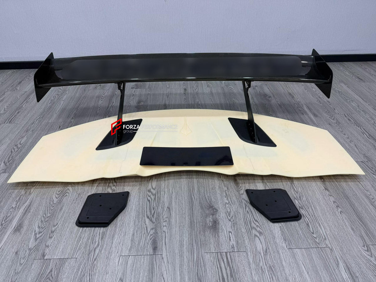 CARBON REAR SPOILER WING for CHEVROLET CORVETTE C8 2020+

Set includes:
Rear Spoiler Wing

Material: Carbon

NOTE: Professional installation is required.
