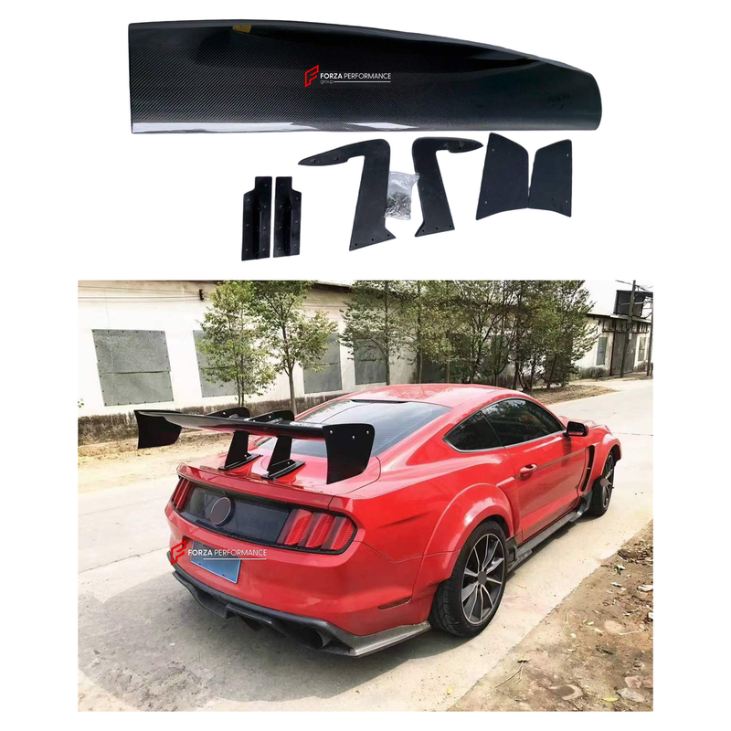 CARBON REAR SPOILER WING for FORD MUSTANG VI S550 2015 - 2023