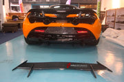CARBON REAR SPOILER WING for McLaren 720S Coupe
Set includes:

Rear Spoiler Wing
Material: Carbon

NOTE: Professional installation is required.