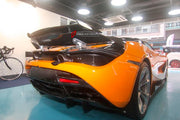 CARBON REAR SPOILER WING for McLaren 720S Coupe
Set includes:

Rear Spoiler Wing
Material: Carbon

NOTE: Professional installation is required.