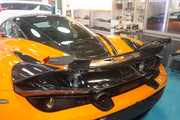CARBON REAR SPOILER WING for McLaren 720S Coupe
Set includes:

Rear Spoiler Wing
Material: Carbon

NOTE: Professional installation is required.