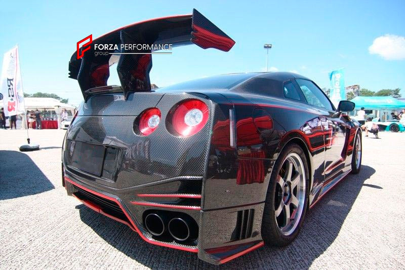 CARBON REAR SPOILER WING for NISSAN GT-R R35 2008 - 2017