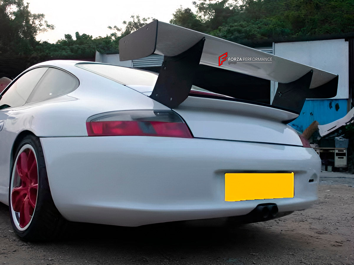 Carbon Rear Spoiler Wing for Porsche 911 996 GT3 1997 - 2006
Set includes:

Rear Spoiler Wing
Material: Carbon

NOTE: Professional installation is required.