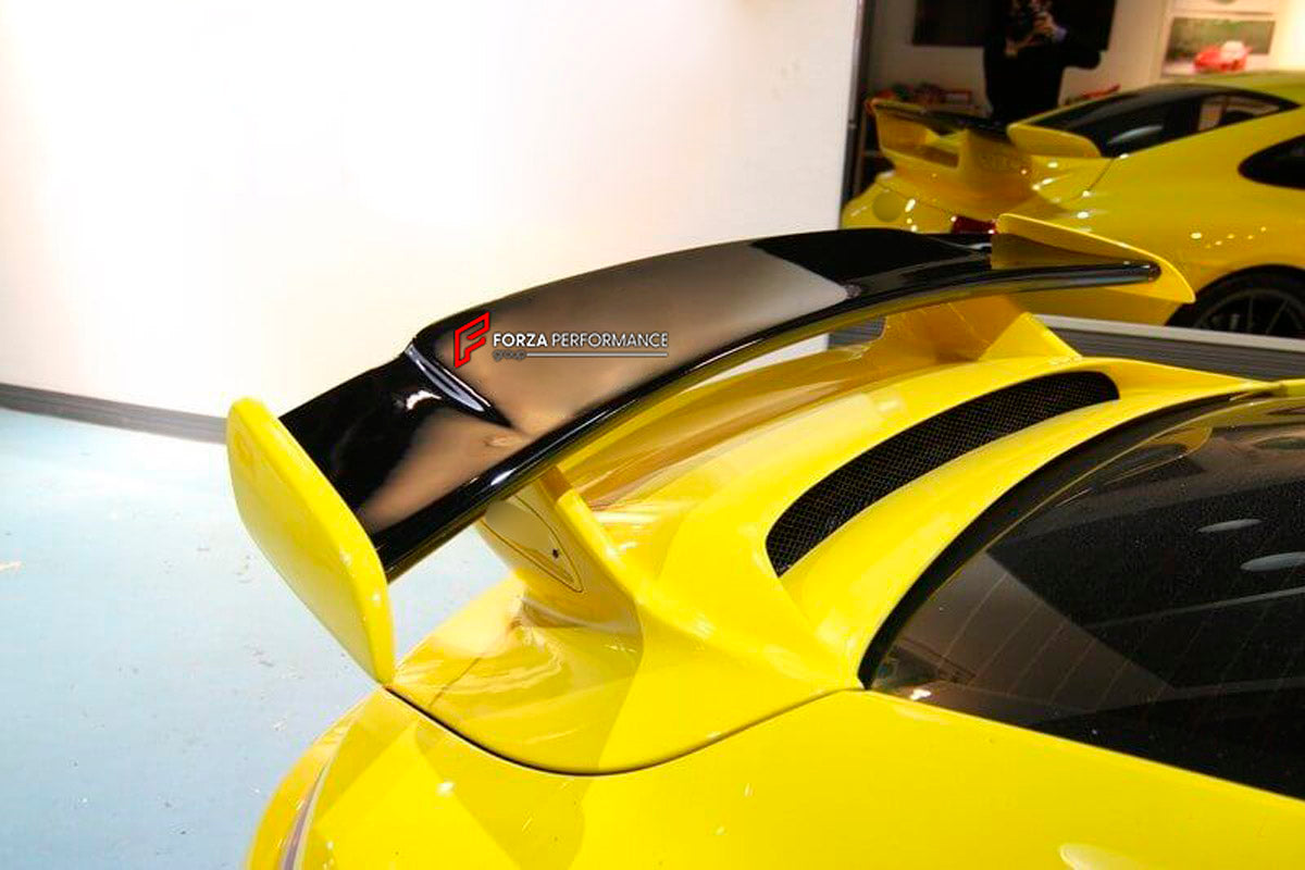 Carbon Rear Spoiler Wing for Porsche 911 991
Set includes:

Rear Spoiler Wing
Material: Carbon

NOTE: Professional installation is required.