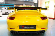 Carbon Rear Spoiler Wing for Porsche 911 991
Set includes:

Rear Spoiler Wing
Material: Carbon

NOTE: Professional installation is required.