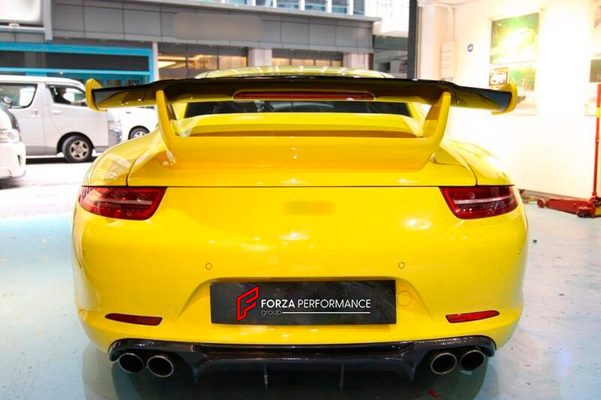 Carbon Rear Spoiler Wing for Porsche 911 991
Set includes:

Rear Spoiler Wing
Material: Carbon

NOTE: Professional installation is required.