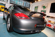 Carbon Rear Spoiler Wing for Porsche Cayman 987 2006 - 2010
Set includes:

Rear Spoiler Wing
Material: Carbon

NOTE: Professional installation is required.