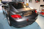 Carbon Rear Spoiler Wing for Porsche Cayman 987 2006 - 2010
Set includes:

Rear Spoiler Wing
Material: Carbon

NOTE: Professional installation is required.