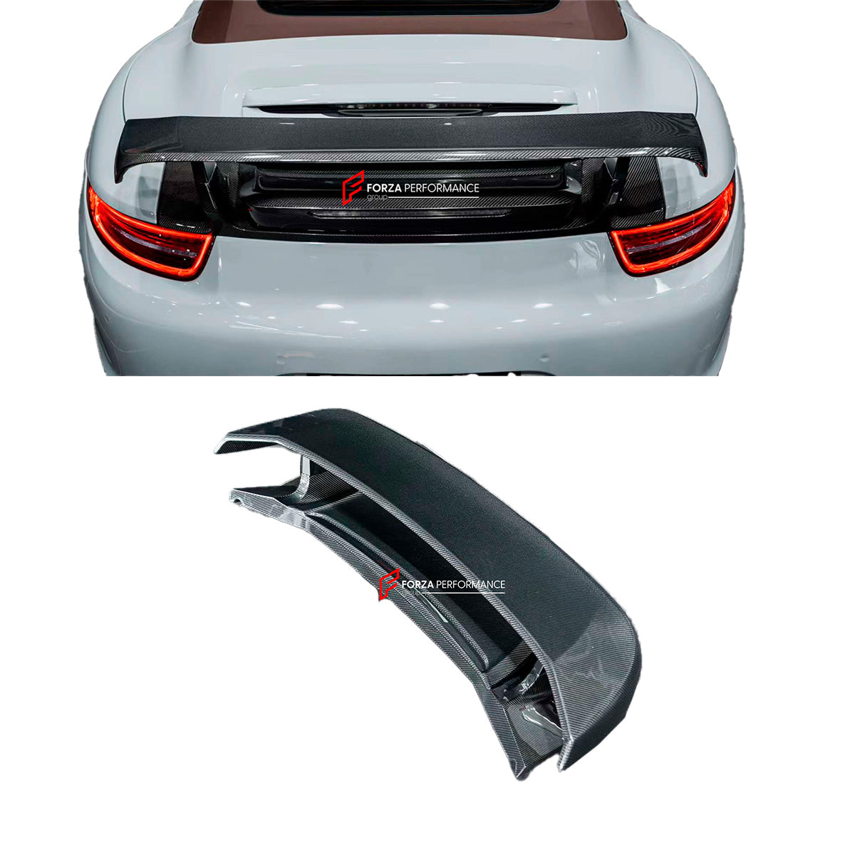 CARBON REAR TRUNK SPOILER for PORSCHE 911 991.1 CARRERA 2019 - 2025
