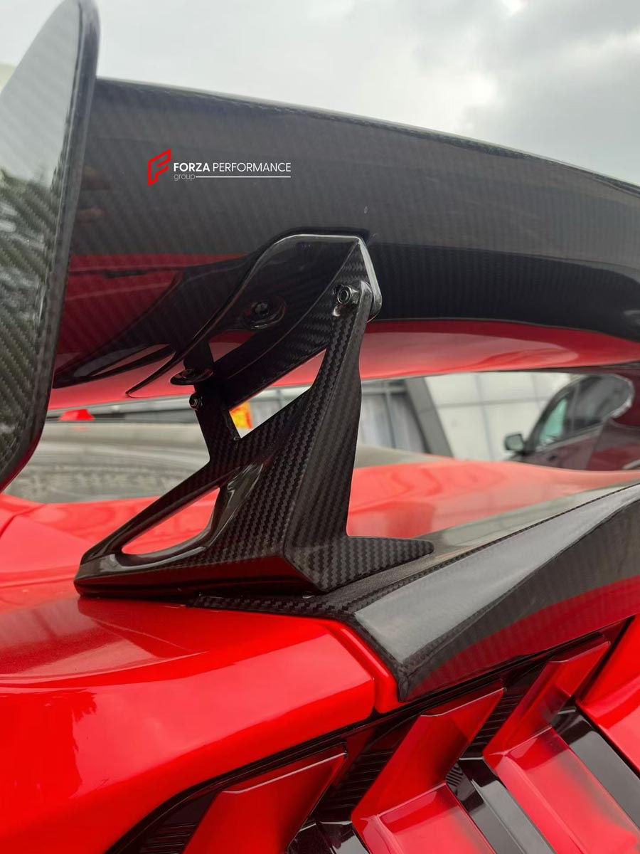 CARBON REAR WING SPOILER for FORD MUSTANG VII 7 S650 2024+ Forza Performance Custom fit
Set includes:

Rear Wing Spoiler
Material: Carbon

NOTE: Professional installation is required.