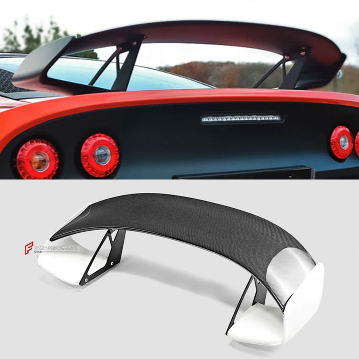 CARBON REAR WING SPOILER for LOTUS EXIGE S3 V6 350 CUP 2011 - 2021