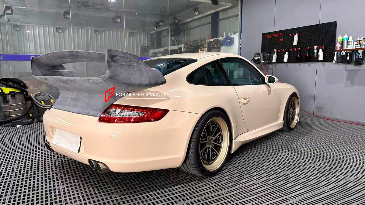 CARBON REAR WING SPOILER for PORSCHE 911 997 CARRERA 2004 - 2013
Set includes:

Rear Wing Spoiler
Material: Carbon

NOTE: Professional installation is required.
