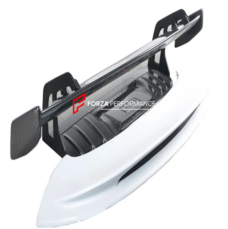 Carbon Fiber Rear Spoiler Wing Rear Hood Rear Bracket For Porsche 911 992