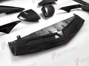CARBON FRONT LIP for LAMBORGHINI REVUELTO 2023+

Set includes:

Front Lip Splitter
Front Bumper Canards
Side Mirror Covers
Fender Trims
Side Skirts
Air Vents Trims
Rear Engine Bay Cover
Rear Wing Spoiler
Rear Bumper Canards
Rear Diffuser

Material: Carbon

NOTE: Professional installation is required.
