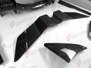 CARBON FRONT LIP for LAMBORGHINI REVUELTO 2023+

Set includes:

Front Lip Splitter
Front Bumper Canards
Side Mirror Covers
Fender Trims
Side Skirts
Air Vents Trims
Rear Engine Bay Cover
Rear Wing Spoiler
Rear Bumper Canards
Rear Diffuser

Material: Carbon

NOTE: Professional installation is required.