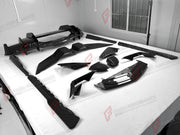 CARBON FRONT LIP for LAMBORGHINI REVUELTO 2023+

Set includes:

Front Lip Splitter
Front Bumper Canards
Side Mirror Covers
Fender Trims
Side Skirts
Air Vents Trims
Rear Engine Bay Cover
Rear Wing Spoiler
Rear Bumper Canards
Rear Diffuser

Material: Carbon

NOTE: Professional installation is required.