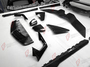CARBON FRONT LIP for LAMBORGHINI REVUELTO 2023+

Set includes:

Front Lip Splitter
Front Bumper Canards
Side Mirror Covers
Fender Trims
Side Skirts
Air Vents Trims
Rear Engine Bay Cover
Rear Wing Spoiler
Rear Bumper Canards
Rear Diffuser

Material: Carbon

NOTE: Professional installation is required.