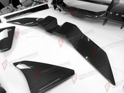 CARBON FRONT LIP for LAMBORGHINI REVUELTO 2023+

Set includes:

Front Lip Splitter
Front Bumper Canards
Side Mirror Covers
Fender Trims
Side Skirts
Air Vents Trims
Rear Engine Bay Cover
Rear Wing Spoiler
Rear Bumper Canards
Rear Diffuser

Material: Carbon

NOTE: Professional installation is required.