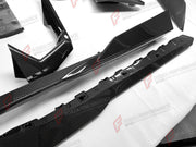 CARBON FRONT LIP for LAMBORGHINI REVUELTO 2023+

Set includes:

Front Lip Splitter
Front Bumper Canards
Side Mirror Covers
Fender Trims
Side Skirts
Air Vents Trims
Rear Engine Bay Cover
Rear Wing Spoiler
Rear Bumper Canards
Rear Diffuser

Material: Carbon

NOTE: Professional installation is required.