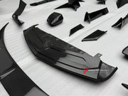 CARBON FRONT LIP for LAMBORGHINI REVUELTO 2023+

Set includes:

Front Lip Splitter
Front Bumper Canards
Side Mirror Covers
Fender Trims
Side Skirts
Air Vents Trims
Rear Engine Bay Cover
Rear Wing Spoiler
Rear Bumper Canards
Rear Diffuser

Material: Carbon

NOTE: Professional installation is required.